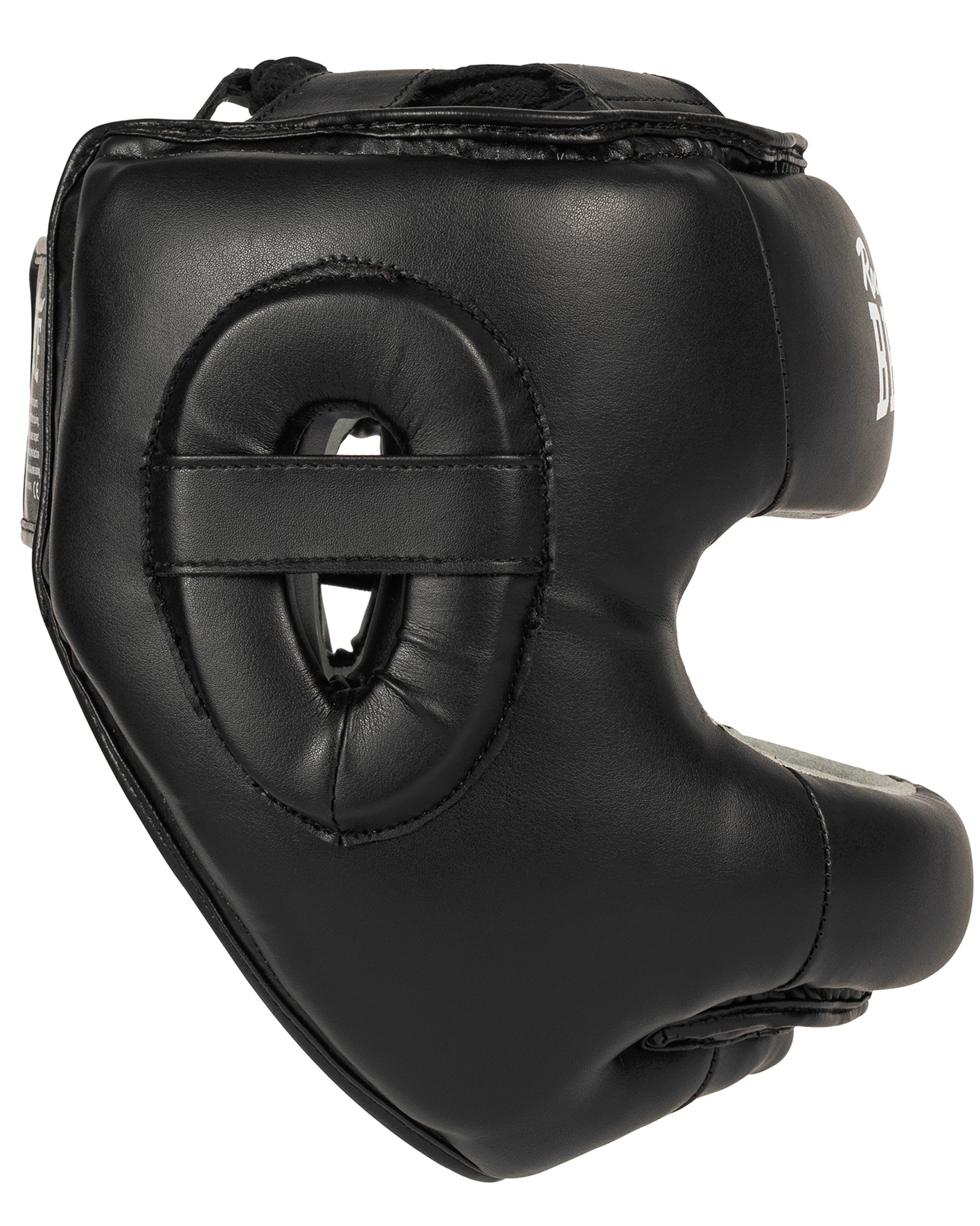 Casco protettivo BenLee Facesaver nero dettaglio protezione viso