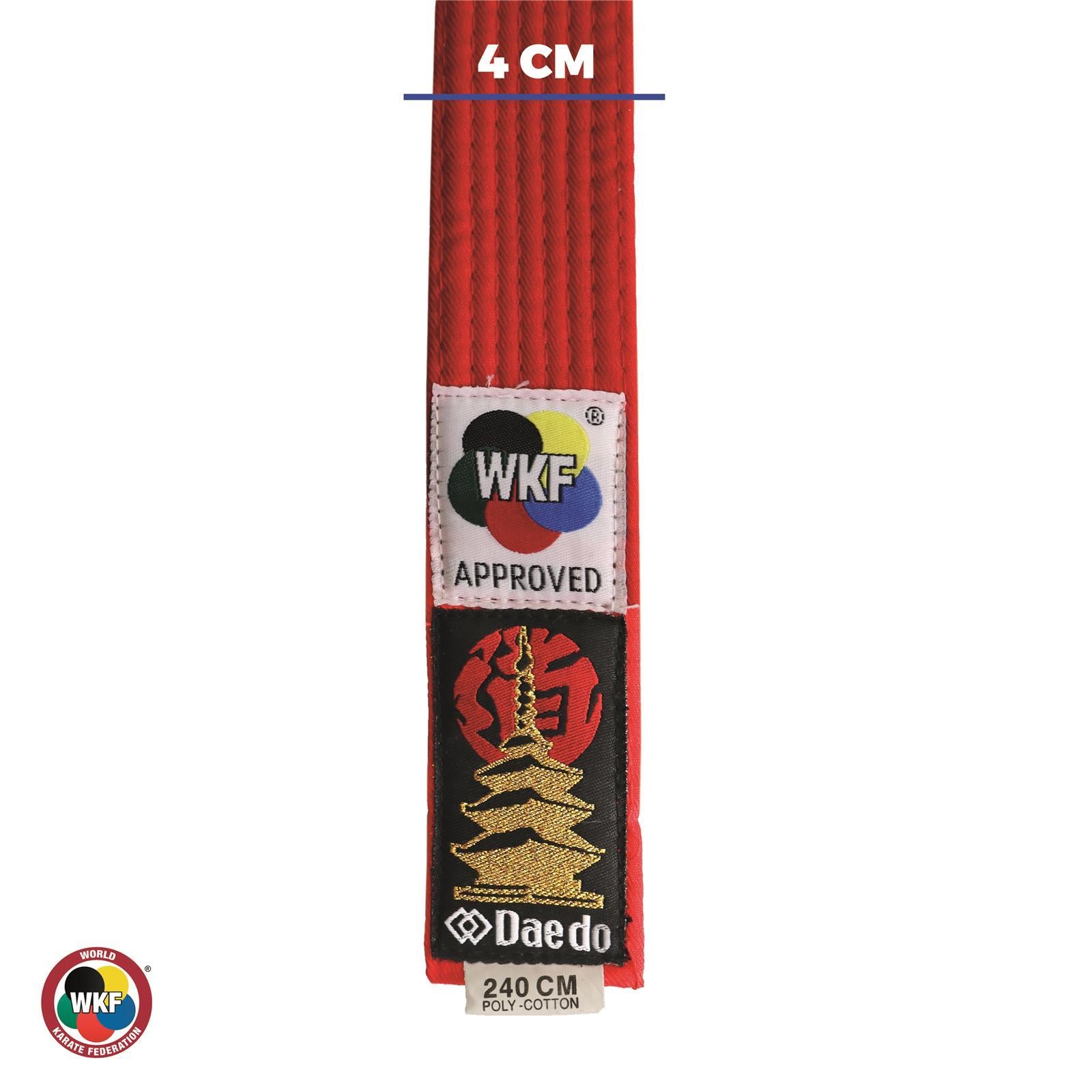 Karate Daedo WKF Gürtel - Detailansicht-2
