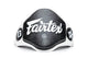 Biały profesjonalny pasek FXB Fairtex z logo Fairtex i Booster