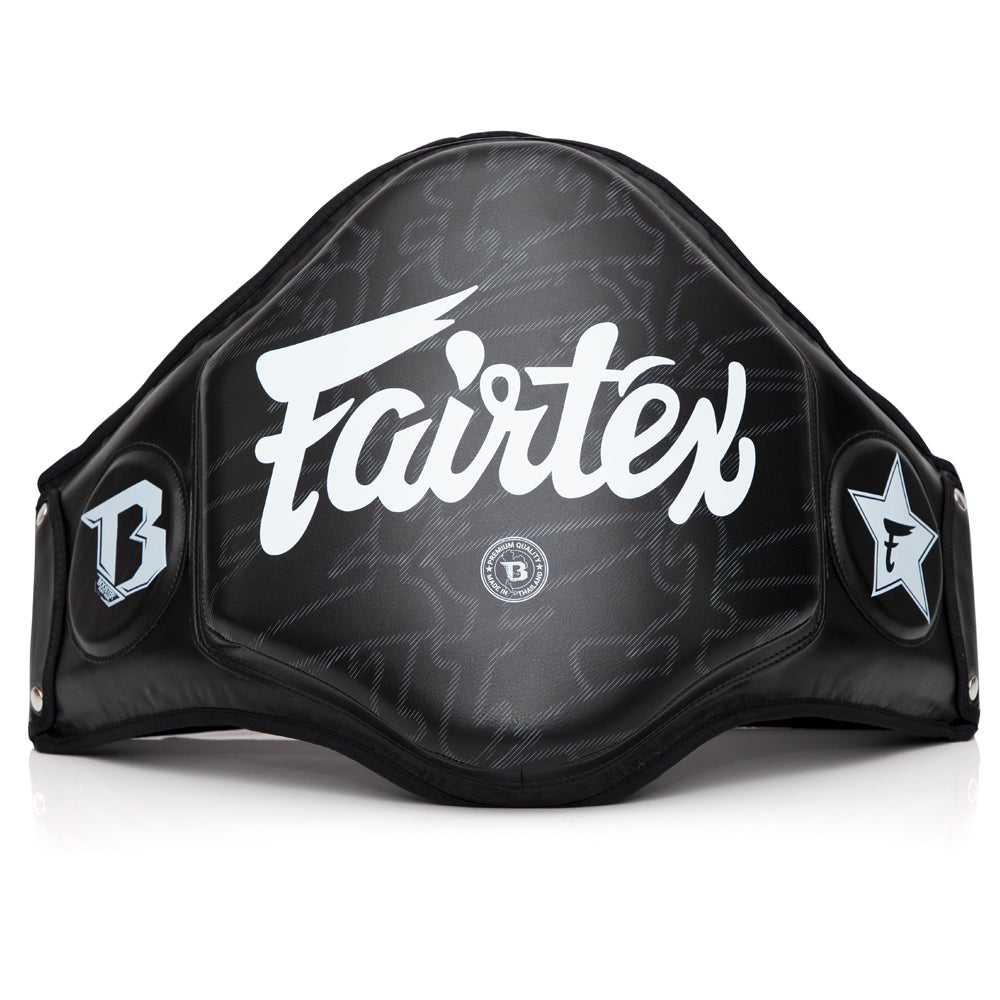 Cinturone protettivo FXB Fairtex nero per istruttori con bersagli rinforzati