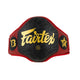 Czerwony pasek FXB Fairtex ze skóry syntetycznej do sportów walki