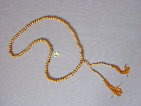 Collana Shaolin tradizionale a 108 grani in legno naturale profumato