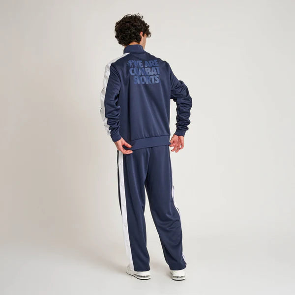 Completo tuta Leone tecnico da uomo con giacca a collo alto e pantaloni sportivi retro