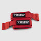 Coppia di convertitori Hook & Loop Eizo rossi per trasformare guantoni da boxe con lacci in velcro