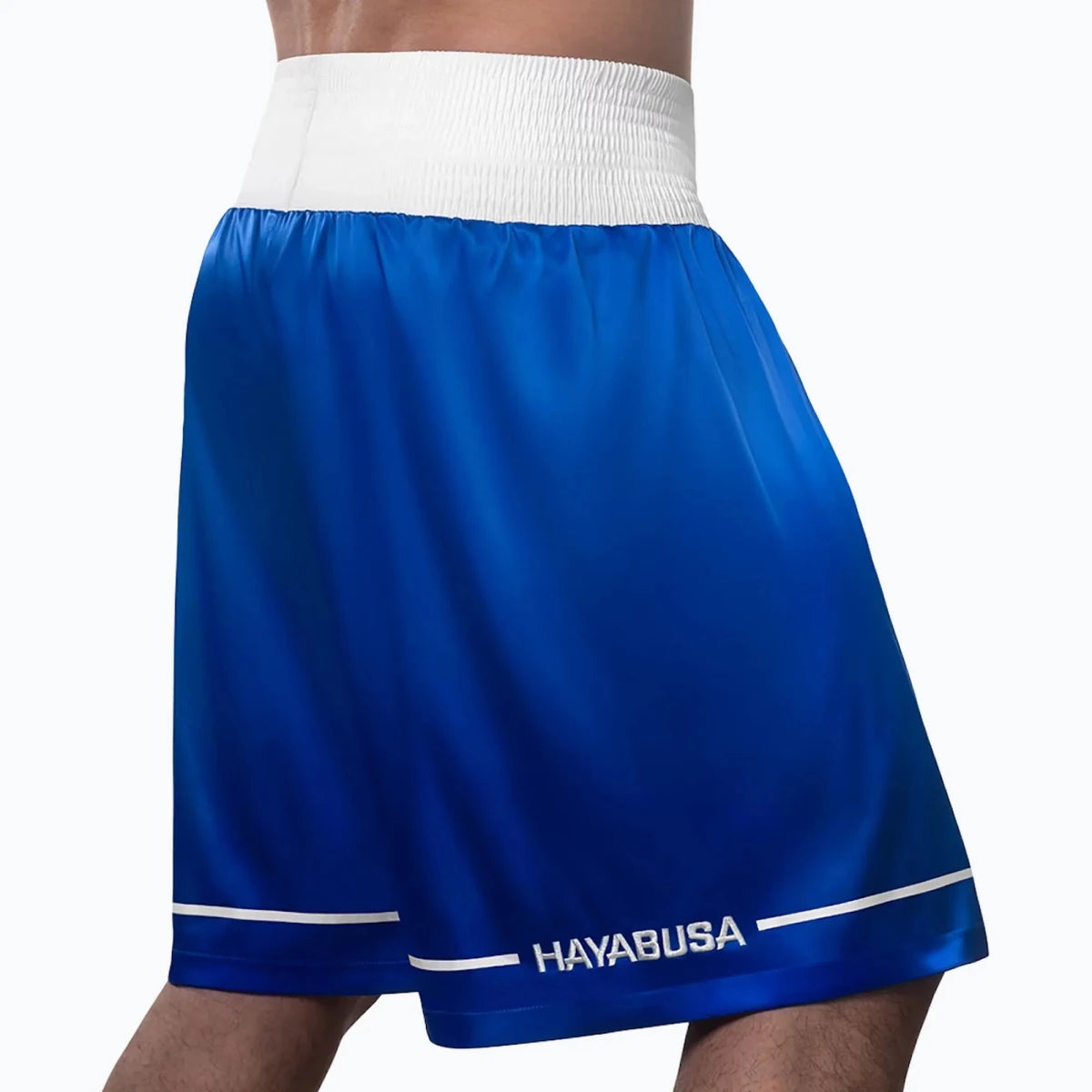 Short de boxe rétro bleu Hayabusa