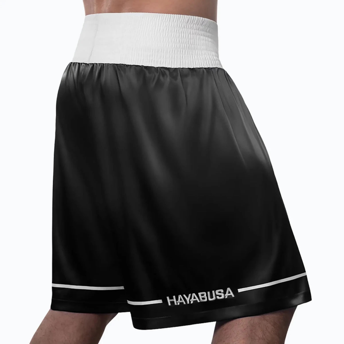 Short de boxe rétro noir Hayabusa