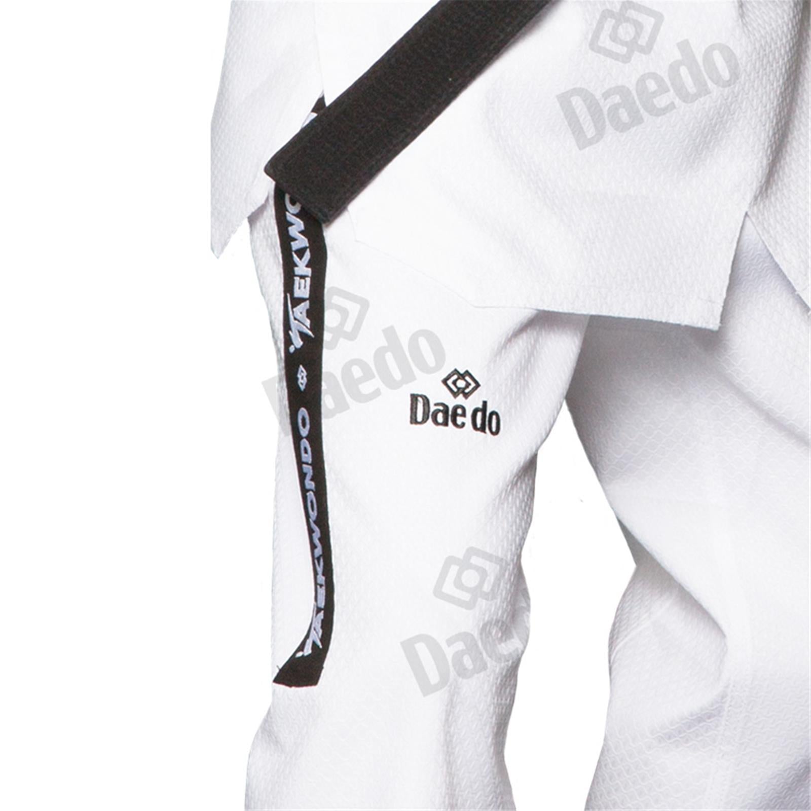 Dobok Taekwondo Daedo Collo Nero Stampa Spalle