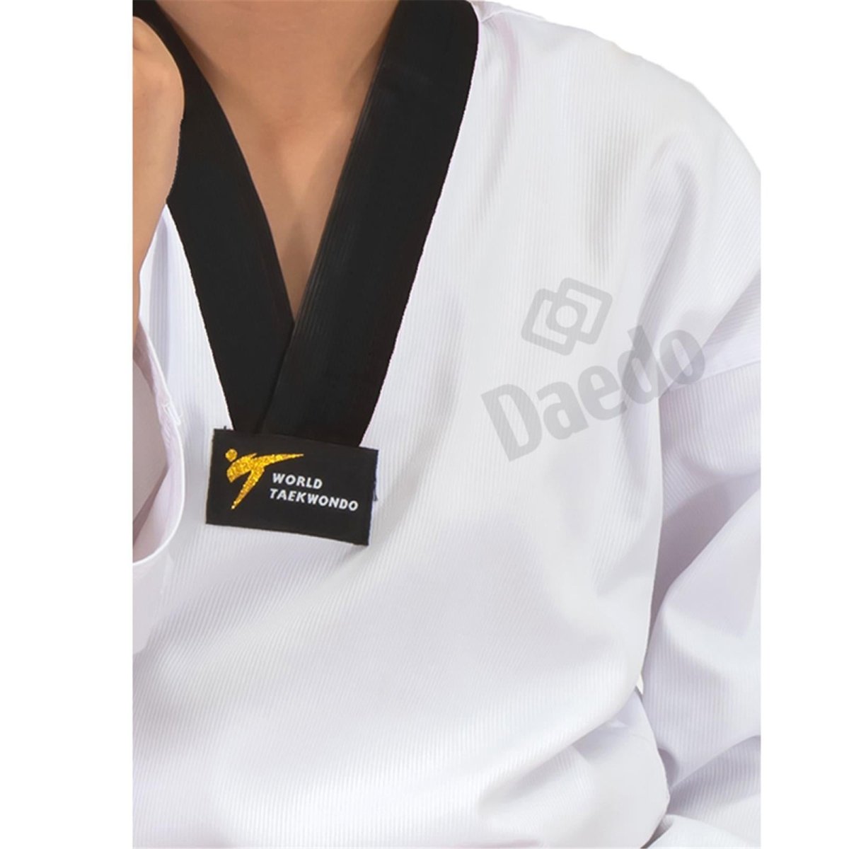 Dobok Taekwondo DAEDO Collo Nero Stampa Retro - Fight Club Store