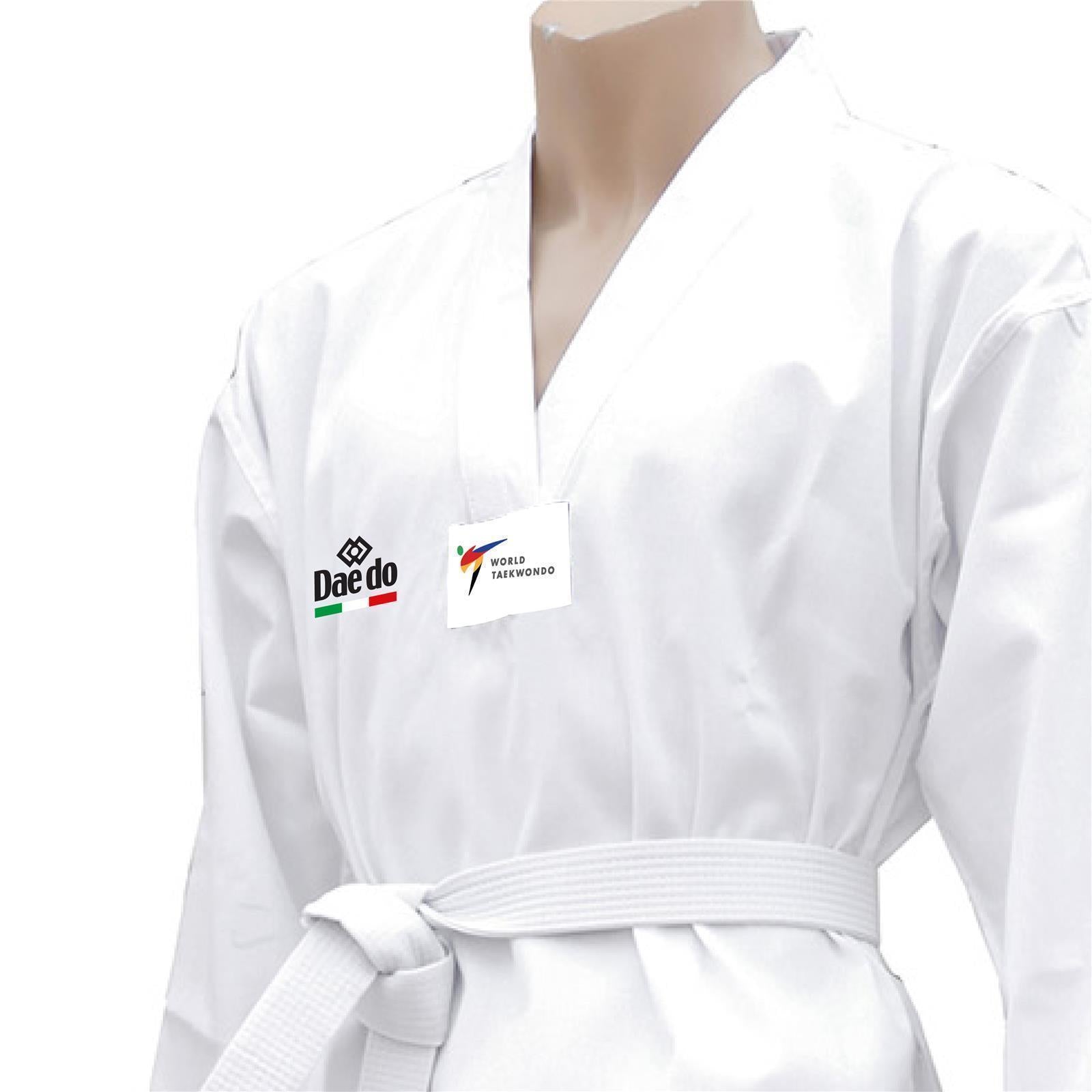 DOBOK Taekwondo Daedo Italia Collo Bianco WT