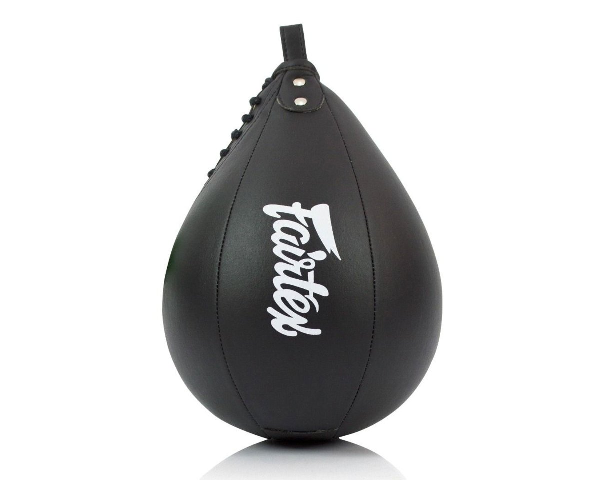 Fairtex SB2 boxningspäron i svart mikrofiber för fart