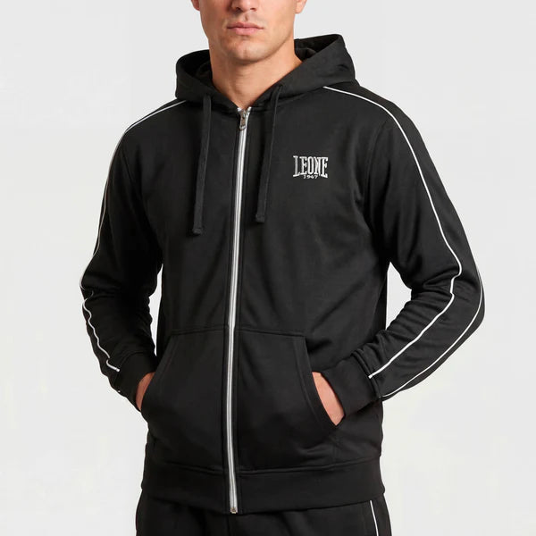 Sudadera ligera con capucha y cremallera Leone Classic