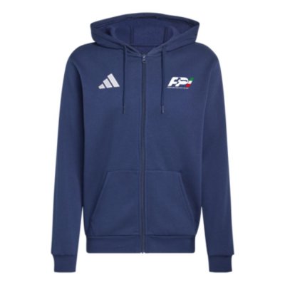 Felpa con Zip e Cappuccio Adidas Cotone FPI - vista frontale