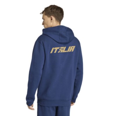 Felpa con Zip e Cappuccio Adidas Cotone FPI - vista posteriore