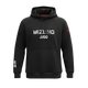Felpa Judo Mizuno Fuji con cappuccio colore nero e loghi bianchi.
