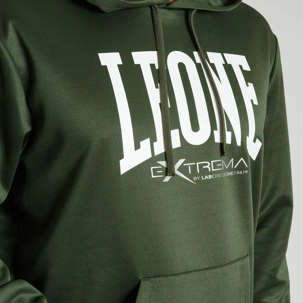 Felpa Leone Logo con Cappuccio