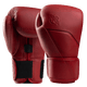 Coppia di guanti da boxe Hayabusa E1 in pelle rossa Canyon, imbottitura morbida per l'assorbimento degli urti