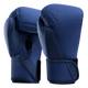 Guanti da boxe Hayabusa T360 blu visti frontalmente in primo piano