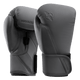 Guanti da boxe Hayabusa T360 grigio antracite visti frontalmente in primo piano