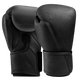 Coppia di guanti da boxe Hayabusa T360 in pelle pieno fiore nera, design professionale per sparring e sacco