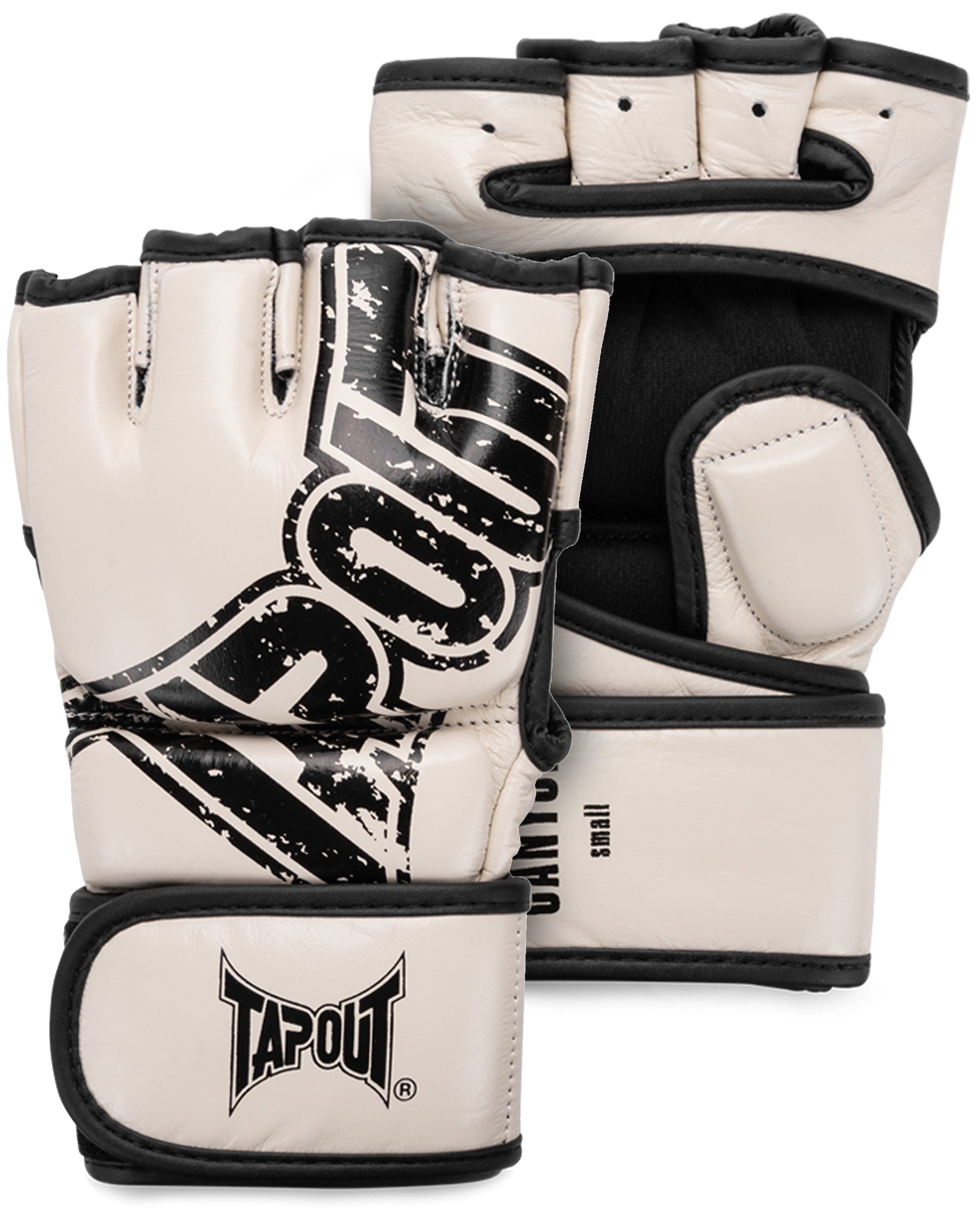 TapouT Leather MMA Training Gloves - front view