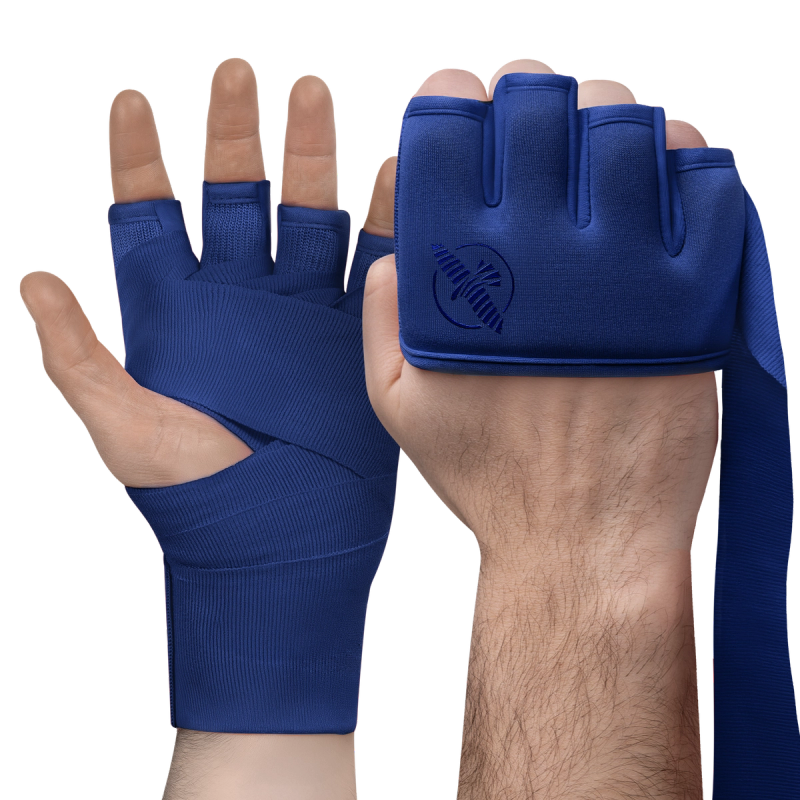 Faixas de luva Hayabusa Knuckle Guard com detalhe de proteção de junta