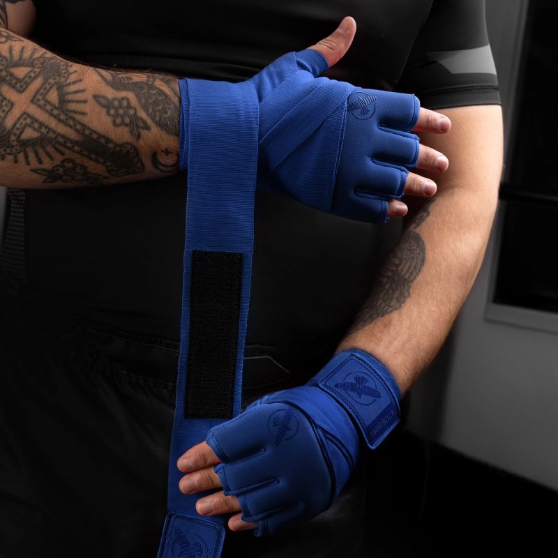 Faixas de luva Hayabusa Knuckle Guard com detalhe de proteção de junta