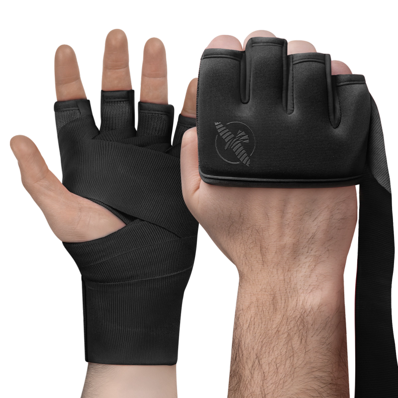Faixas de luva Hayabusa Knuckle Guard com detalhe de proteção de junta