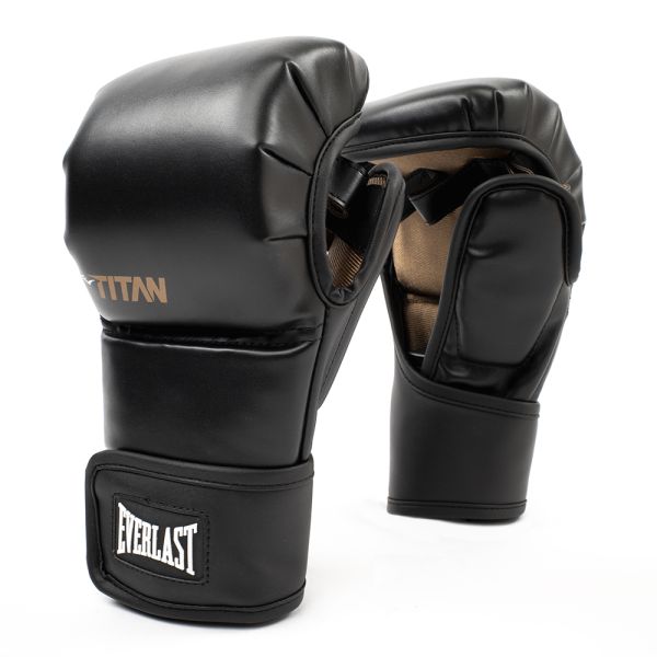 Everlast Titan Hybrid MMA-handschoenen Zwart front MMA