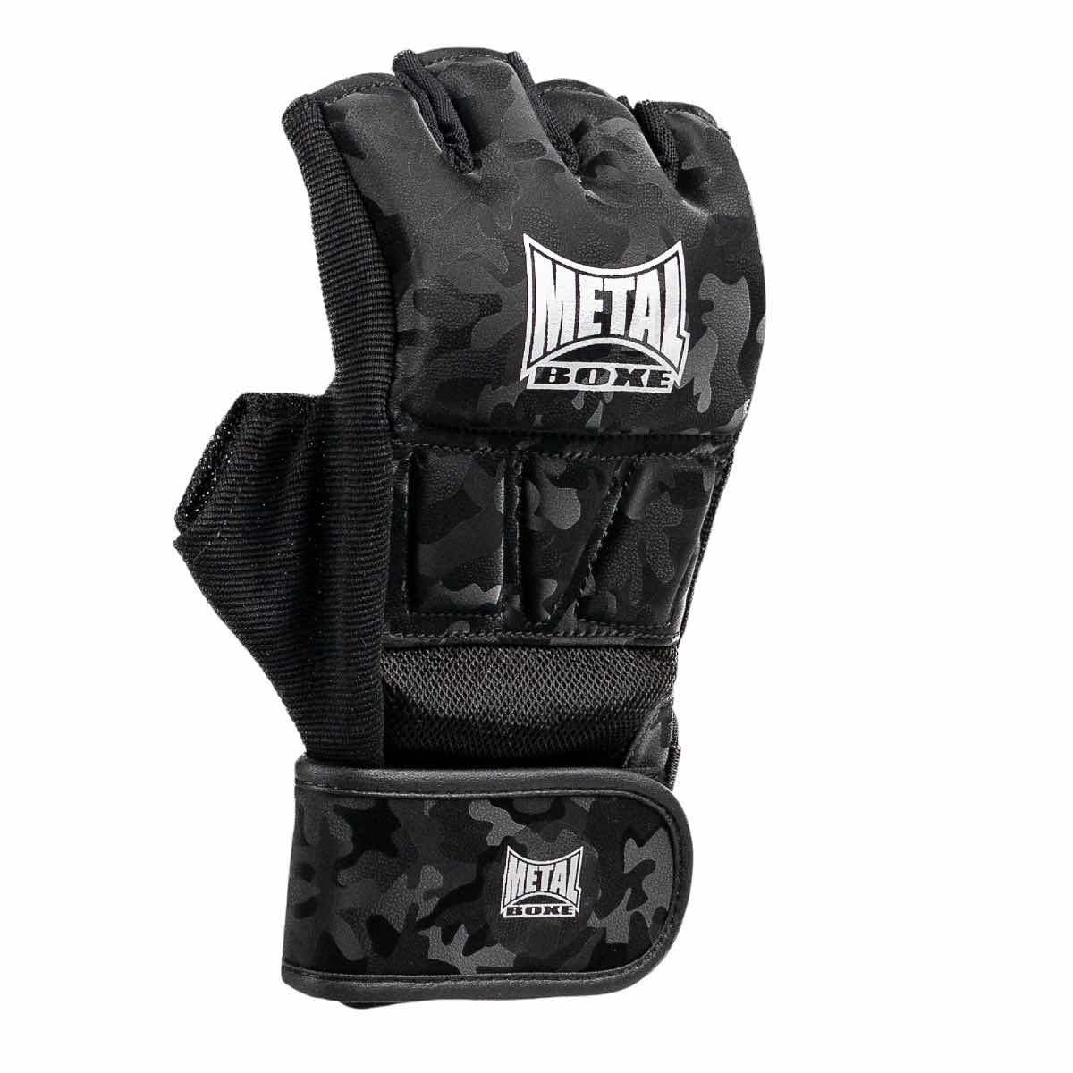 Vista frontale guanti fitness boxing Metal Boxe finitura mirror