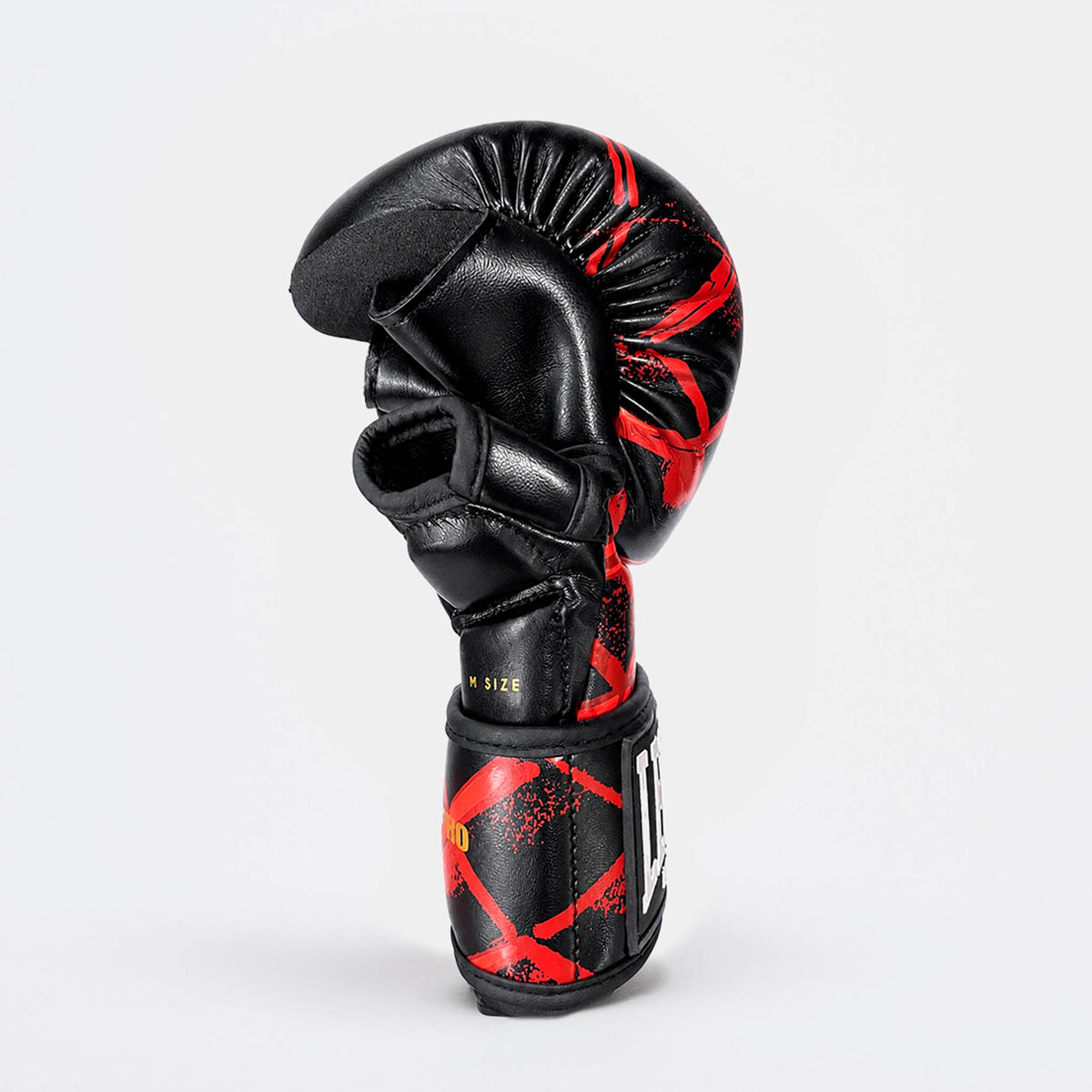 MMA Cage Rukavice červené - detailní pohled 2