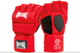 Vista frontale guanti MMA Metal Boxe rossi, massima protezione sulle nocche