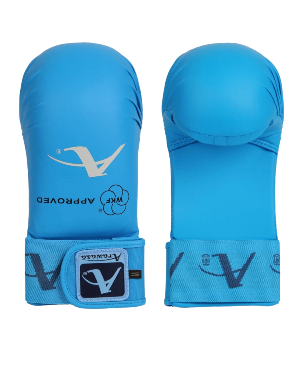 Coppia di guantini Karate Arawaza WKF Kumite approvati WKF blu per competizioni