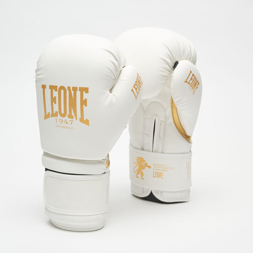 Leone White Gold Boxing Gloves – Fight Club Store