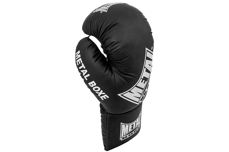 Guantone da boxe gigante decorativo Metal Boxe alto 75 cm in pelle PU nera