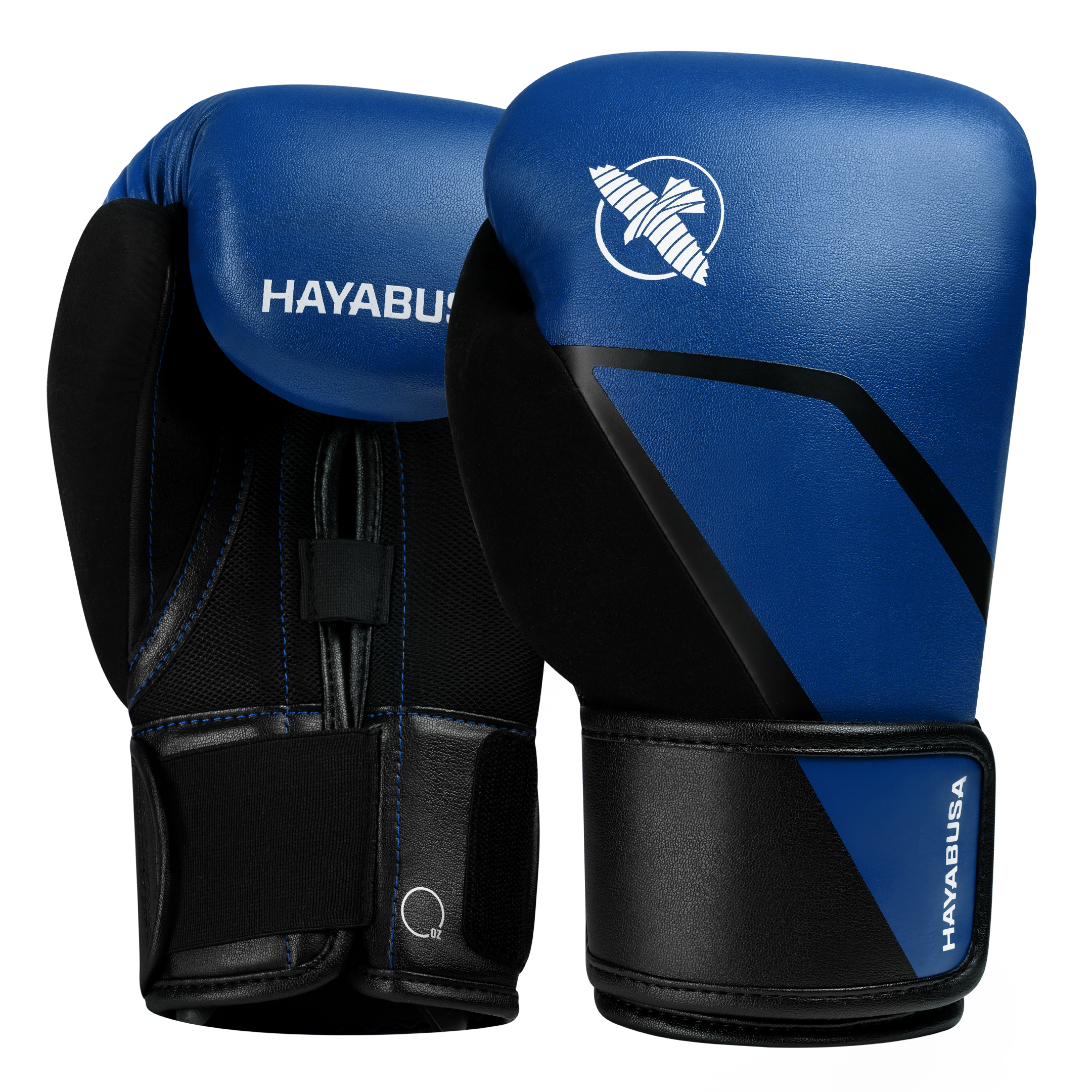 Paio di guantoni da boxe Hayabusa E1 blu cobalto con finiture nere