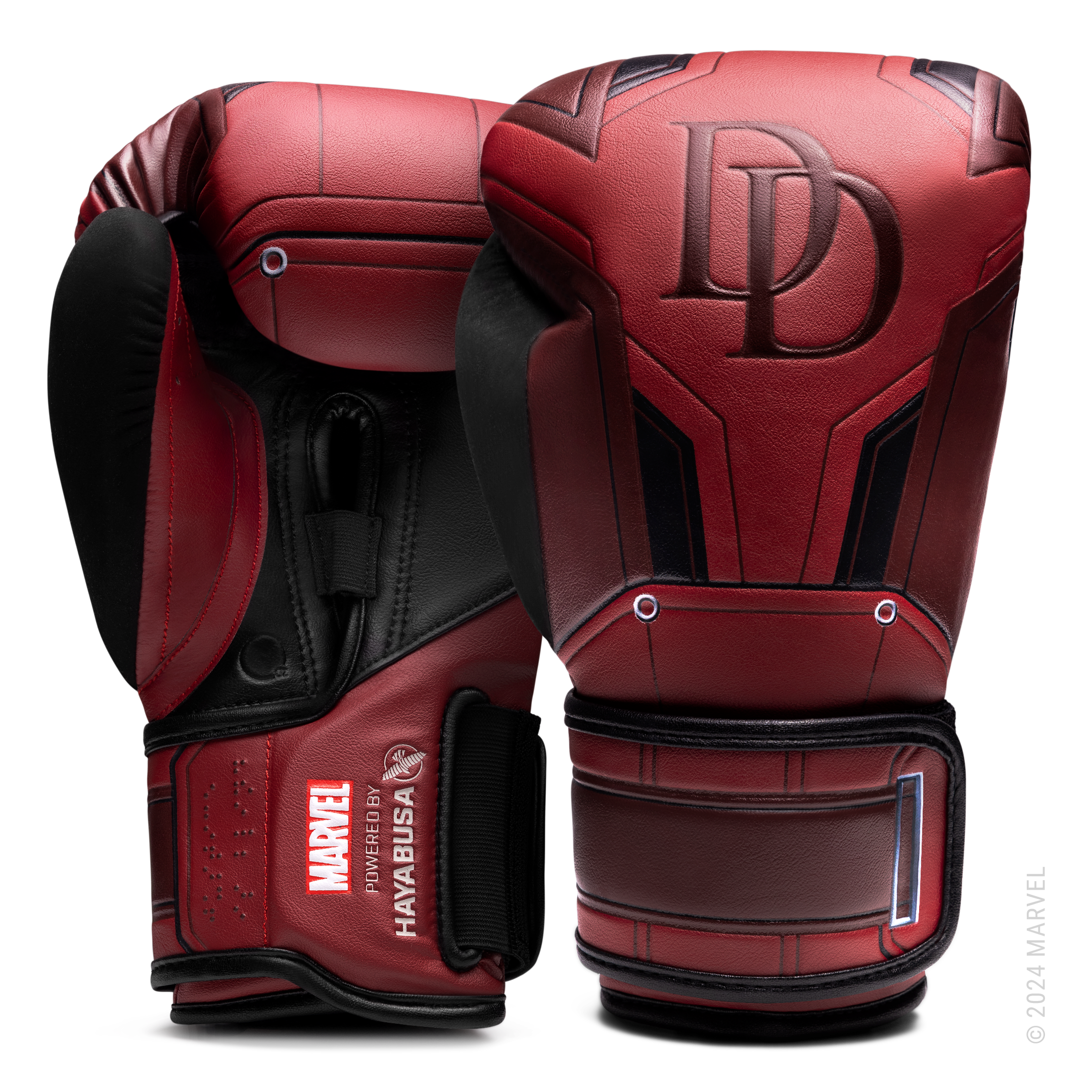 Coppia di guantoni da boxe Hayabusa Marvel Daredevil Hero Elite rossi