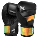 Guantoni Hayabusa T3 neri con effetto cangiante iridescente.