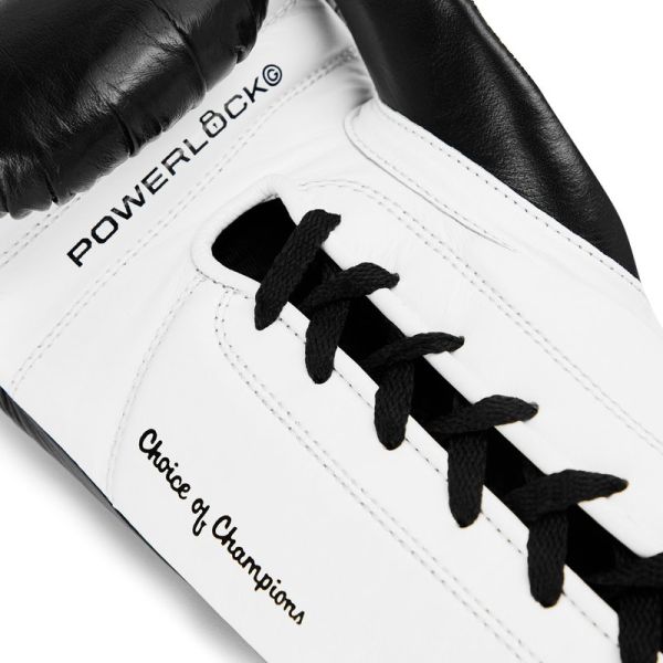 Luvas de couro Everlast Powerlock Pro OG com atacadores - visualização de detalhes
