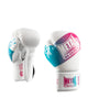 Vista frontale dei guantoni Metal Boxe Blade Miami Vibe bianco e multicolor