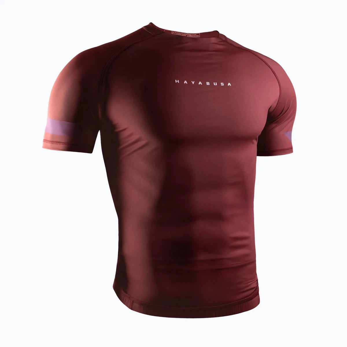 Rashguard professionnel bordeaux Hayabusa Core pour le Jiu Jitsu.