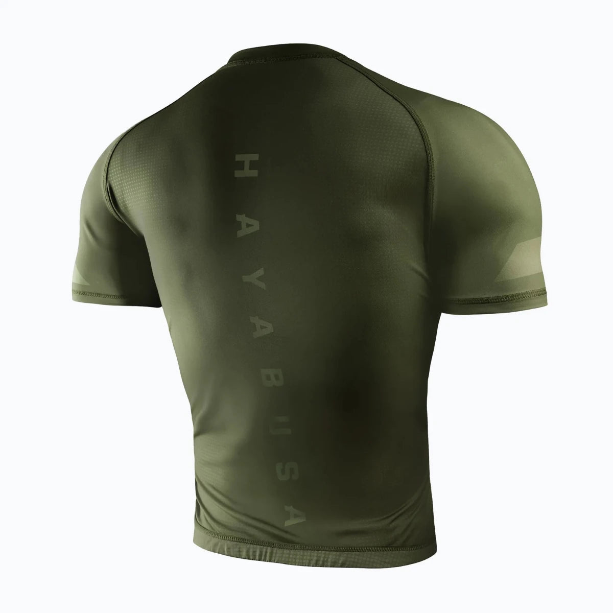 Ergonomisch geschnittener, grüner Rashguard von Hayabusa für den Kampfsport.
