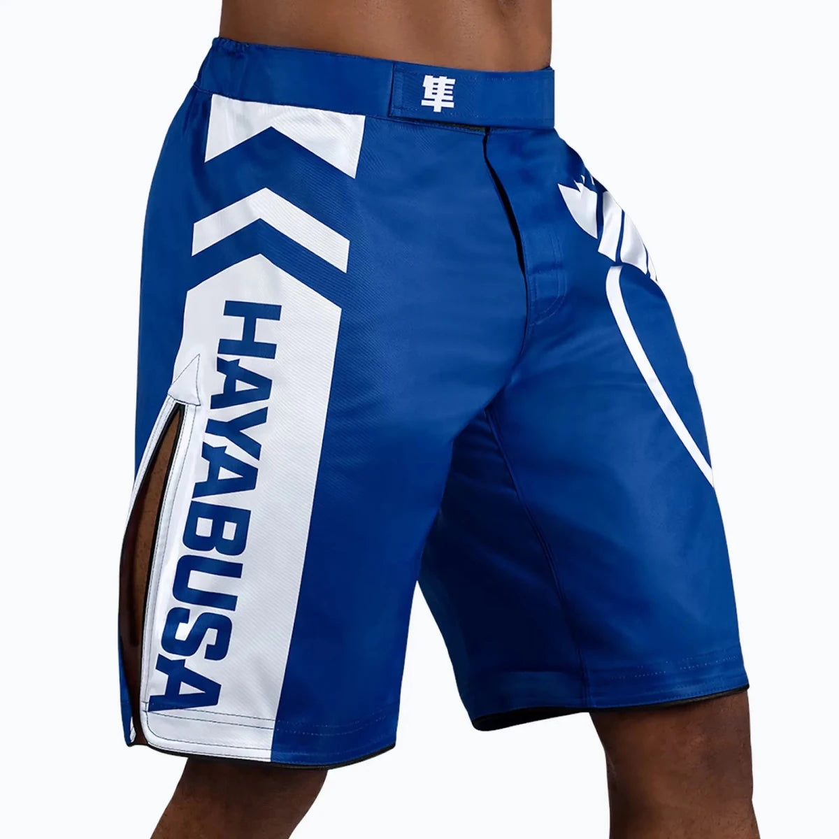 Blue Hayabusa Icon professionella shorts för grappling och BJJ.