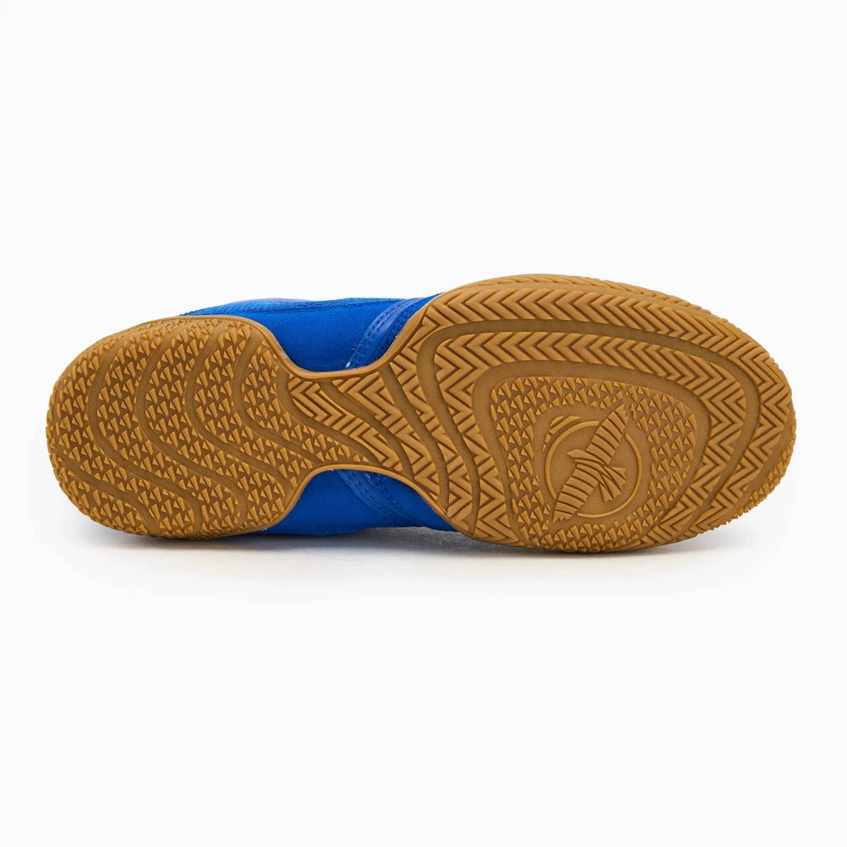 Supporto caviglia e tallone scarpe pugilato Hayabusa Pro blu vista posteriore.