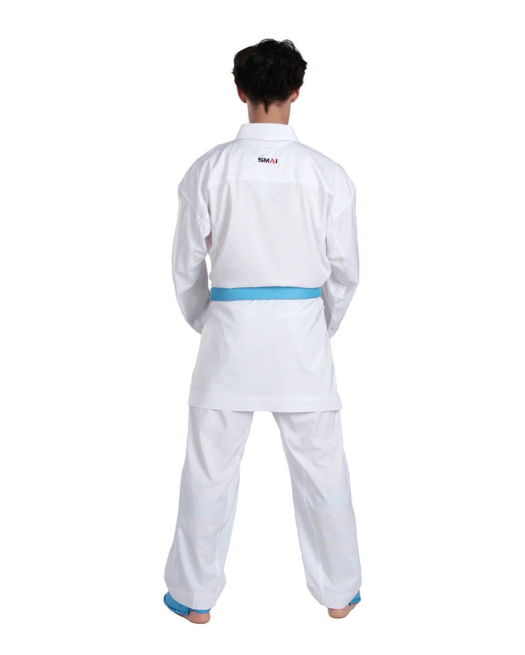 Dettaglio della parte posteriore della giacca del karategi Smai Jin Jin Kumite