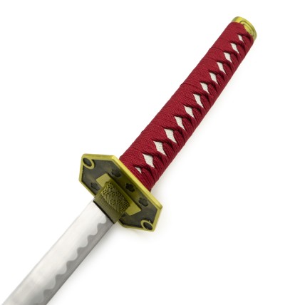 Bordeaux and Gold Decorative Stainless Steel Katana