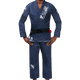 Vista frontale del kimono Jiu Jitsu Hayabusa Ascend Lightweight blu navy