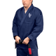 Vista frontale del kimono BJJ Hayabusa Lightweight blu navy
