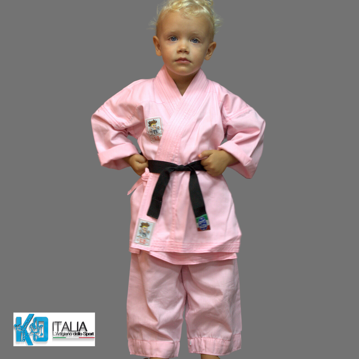 Kimono Karate rosa bambina KO – Fight Club Store