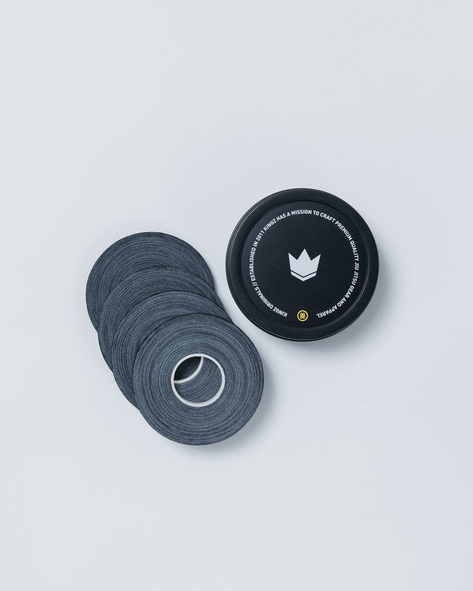 Kingz Finger Tape svart, set med 4 rullar för fingerskydd i Jiu-Jitsu
