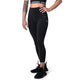 Vista frontale dei leggings 3/4 donna Hayabusa High Rise neri a vita alta